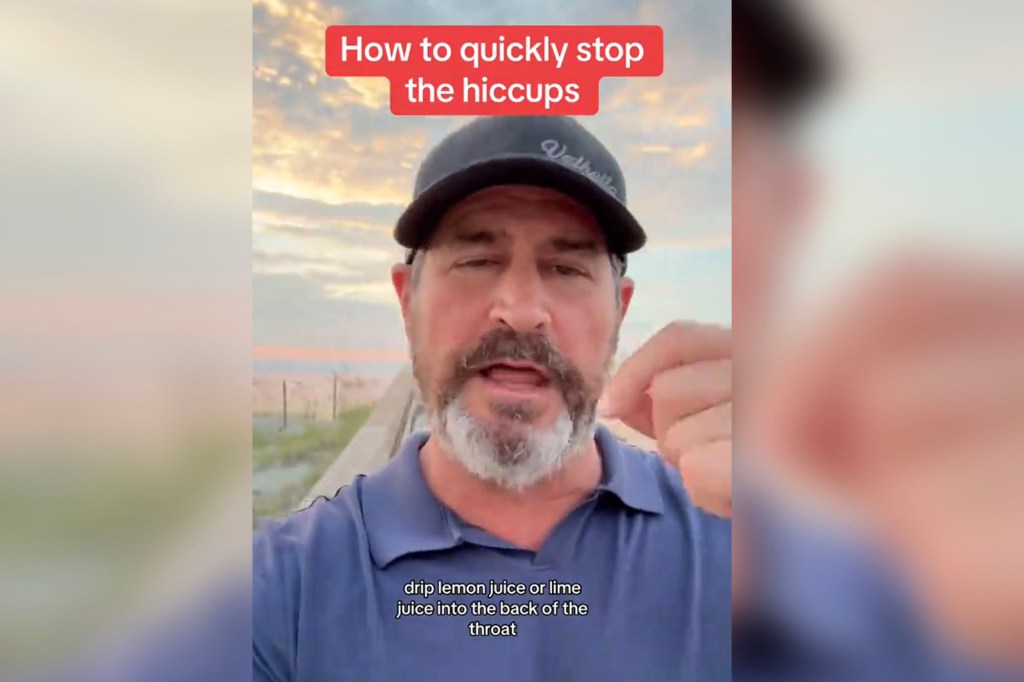 Dr. Jeremy London, a Georgia-based heart surgeon, is sharing a hack that he says will quickly stop the hiccups. "Drip lemon juice or lime juice on the back of the throat," he said on TikTok last month.